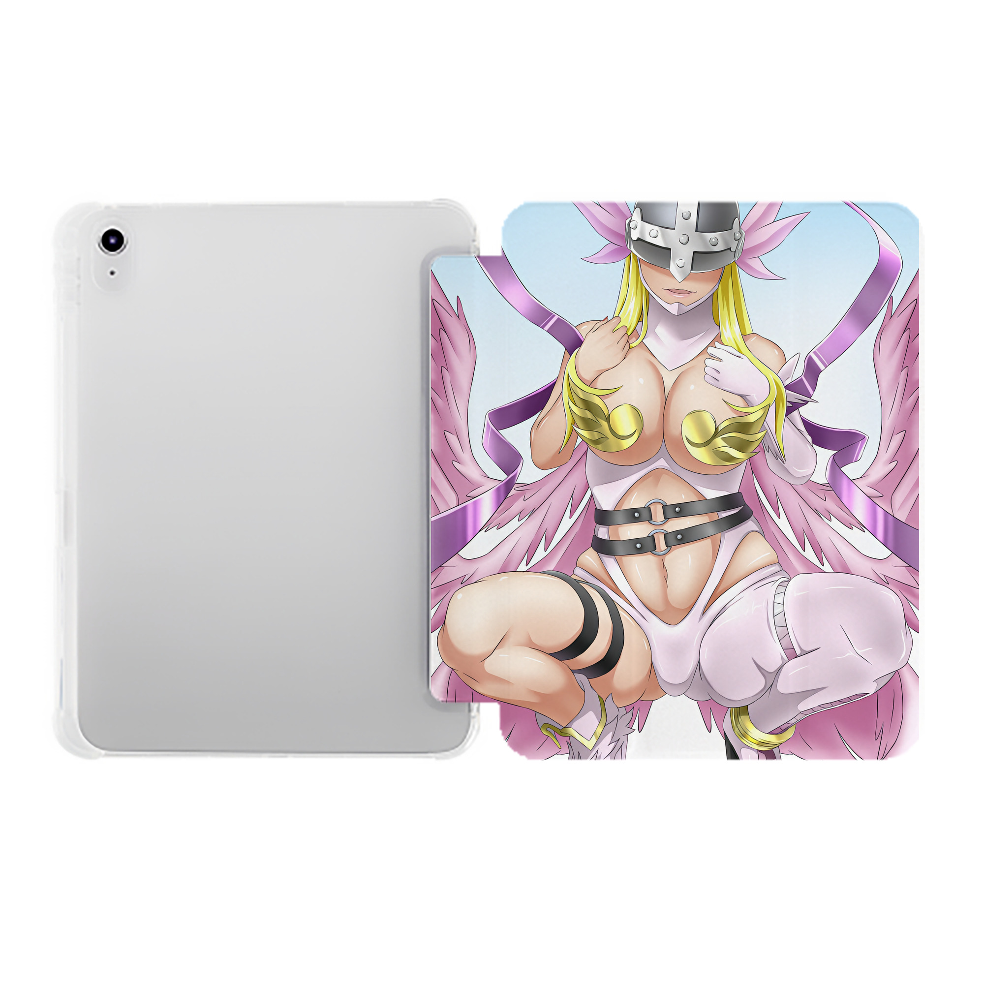 （画像用） Digimon デジタルモンスター/デジモン IPad ケース ペン収納付き 三つ折りスタンド PUレザー×シリコン 対応機種9.5/10.5/10.9インチ